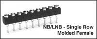 Board to Board Sockets & Adapters - NB/LNB - Single Row Molded Female