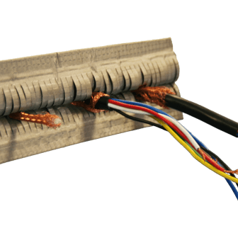 Kabeleinführung abschirmung ist, um einen Eintrag zu Boden System passen und mehrere Verbindungen gleichzeitig zu schützen