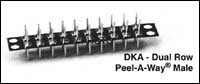 Board to Board Sockets & Adapters - DKA - Dual Row Peel-A-Way Male